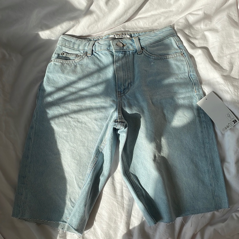 Denim Jorts/Bermuda shorts in Light Blue
